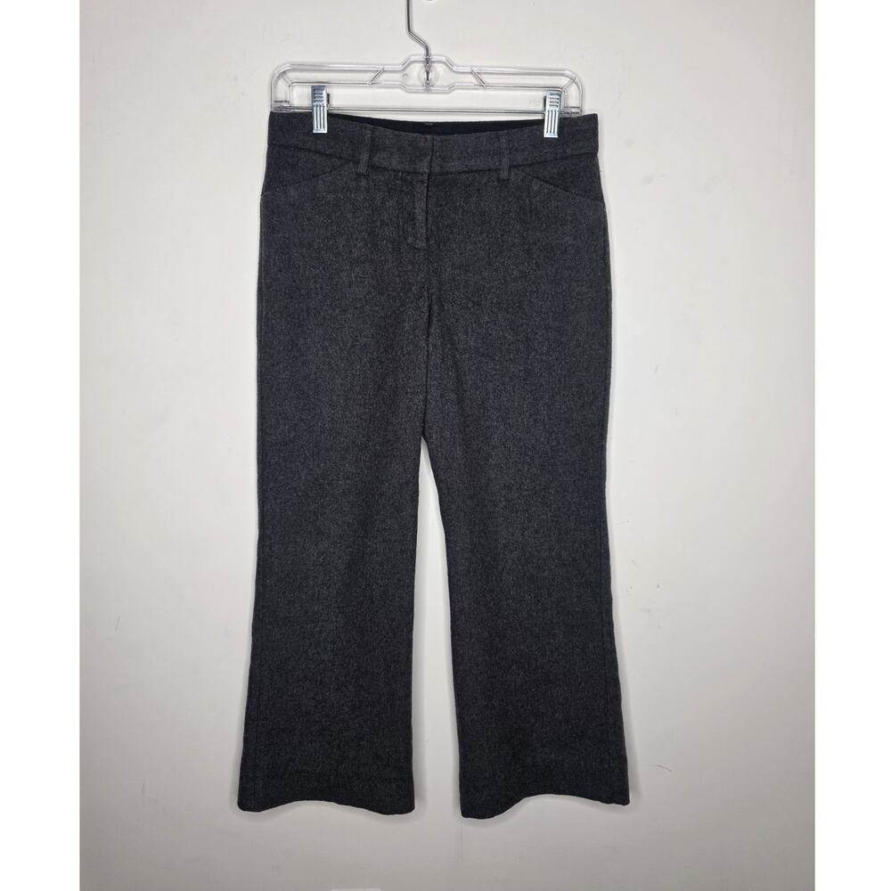 Express Editor grey wool blend cropped dress pants - 2